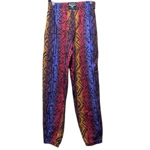 Vintage Infinity Sportswear Collection Geometric Tribal Print Jogger Pants